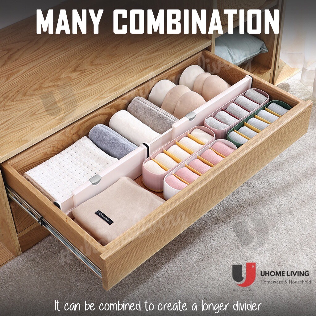 [Local Seller] Extendable Drawer Partition Retractable Drawer Divider ...