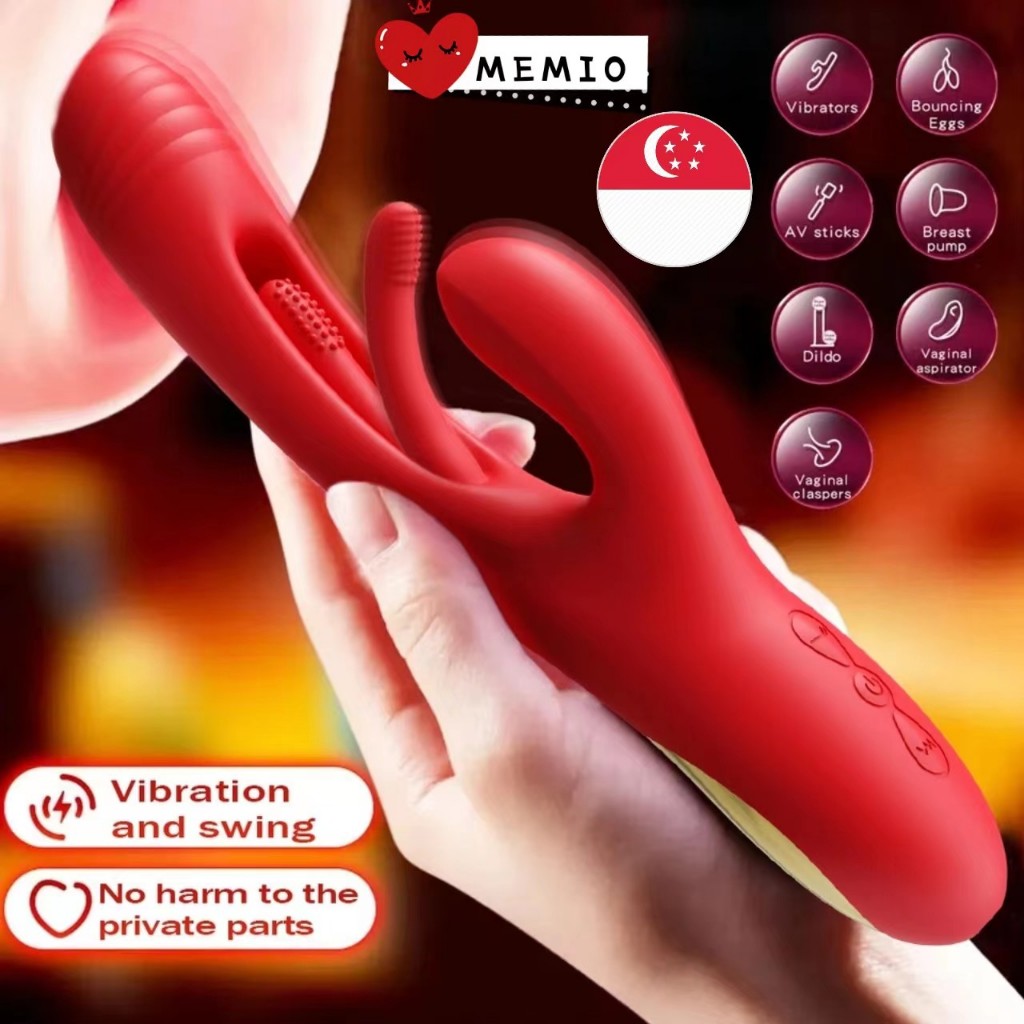 (SG Seller) 3 In1 Rabbit Vibrator Tapping G-spot Vibrator Clitoris ...