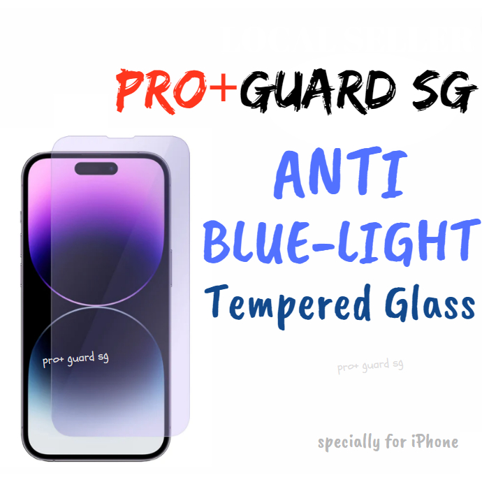 [SG] ANTI BLUE LIGHT iPhone 15 Pro Max Plus 14 13 12 11 Xs XR Mini SE 8