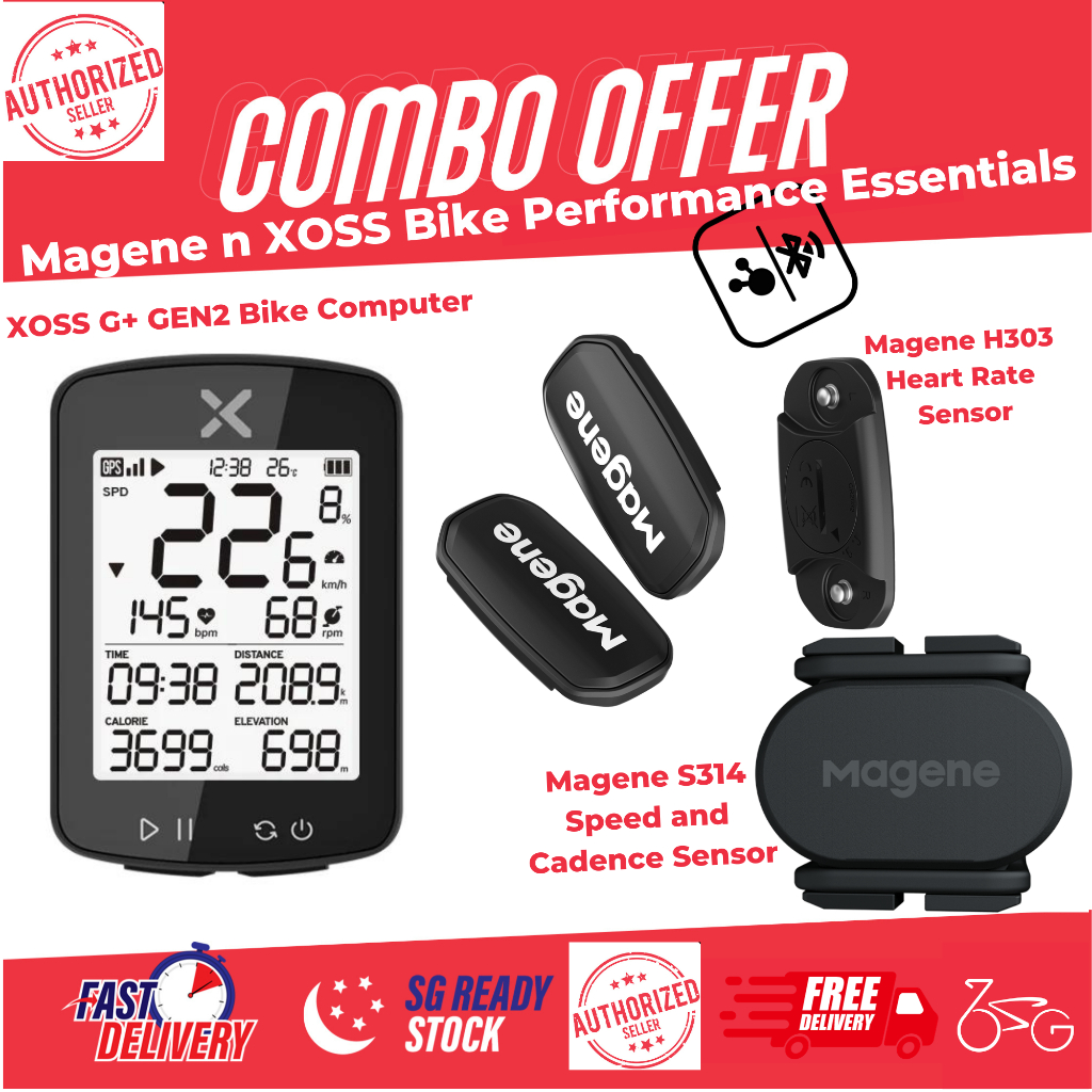 XOSS G GEN2 Bike Computer G Plus GEN2 Magene sensor for Heart Rate H303 Cadence Speed S314 bicycle C406