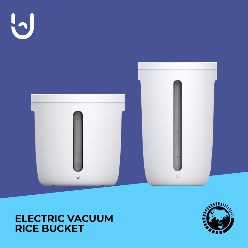 BUD Electric Vacuum Rice Bucket [ Fast Auto Air Vacuum, Smart Constant ...