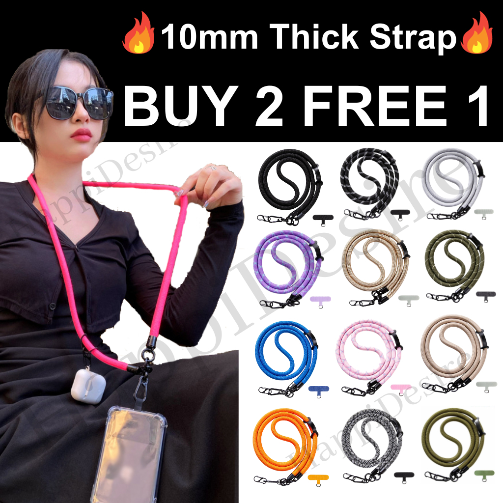 Crossbody Handphone Strap Cell Phone Lanyards Soft Nylon Shoulder