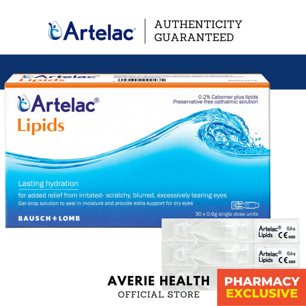 Artelac Lipids Eye Drops 30s For Irritated, Scratchy, Blurry, Teary