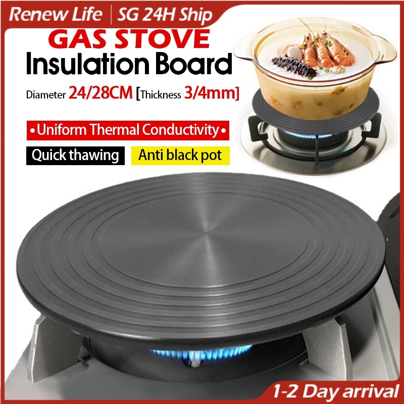 🇸🇬 28cm Aluminium Heat Diffuser Conduction Plate/Quick Magic defrosting ...