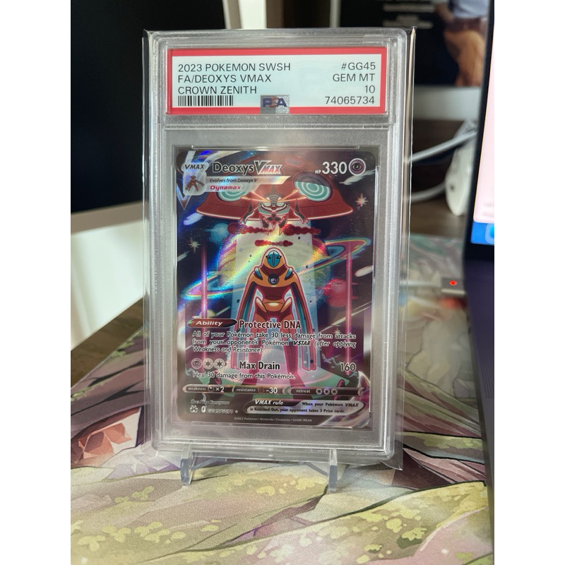 Deoxys VMAX GG45 Crown Zenith Pokemon - PSA 10 GEM MT