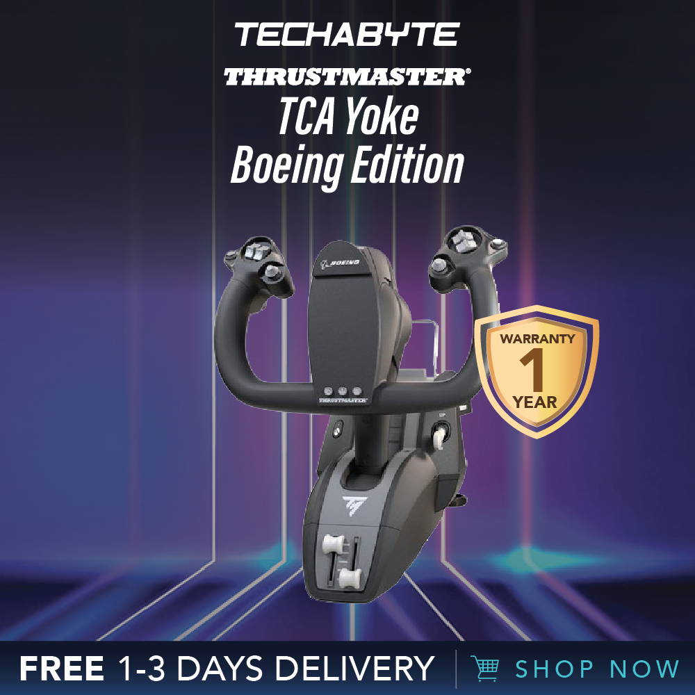 ThrustMaster TCA Yoke Boeing Edition Flight PC Joysticks Shopee