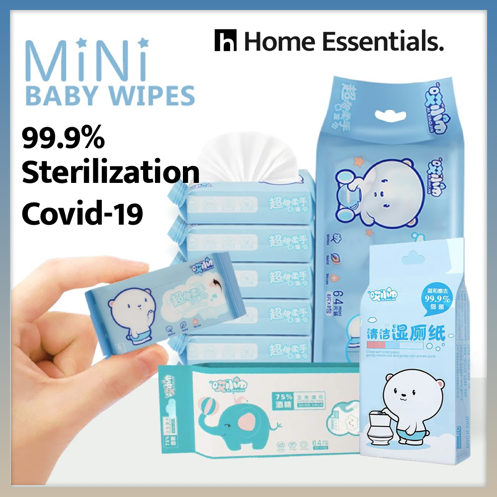 [SG] Mini Baby Wet Wipes Wet Tissue Moist Toilet Paper Disposable