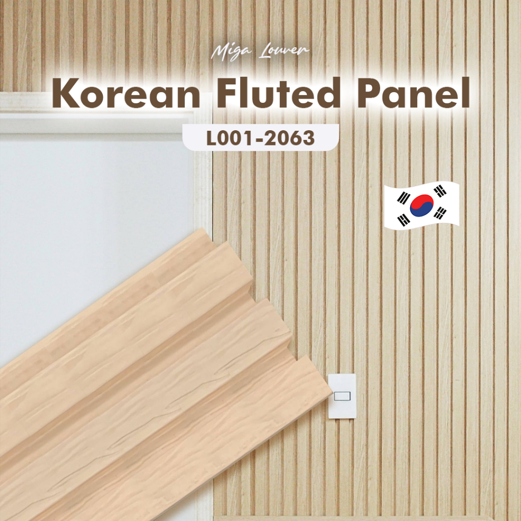 LOVEHOUSE226 Miga Korean Louver Wall Panel Decoration Fluted Panel L001 ...