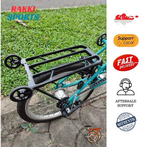 🎁Free Gift included Aceoffix CNC Rear Rack SR01 for Brompton Pikes ...