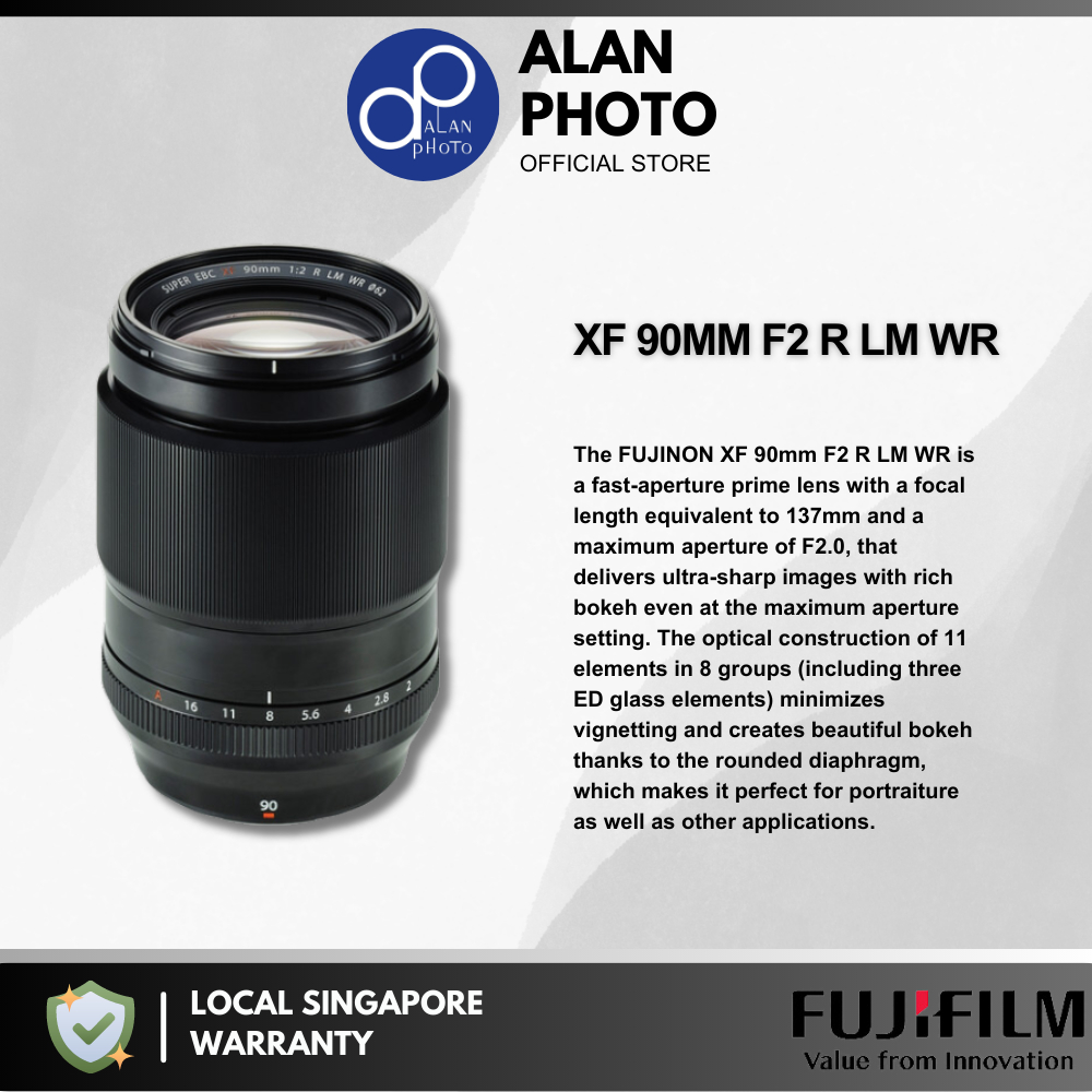 [𝐘𝐄𝐀𝐑 𝐄𝐍𝐃 𝐒𝐀𝐋𝐄] FUJIFILM XF 90mm F2 R LM WR Lens For Fujifilm XT5 XT30 ...