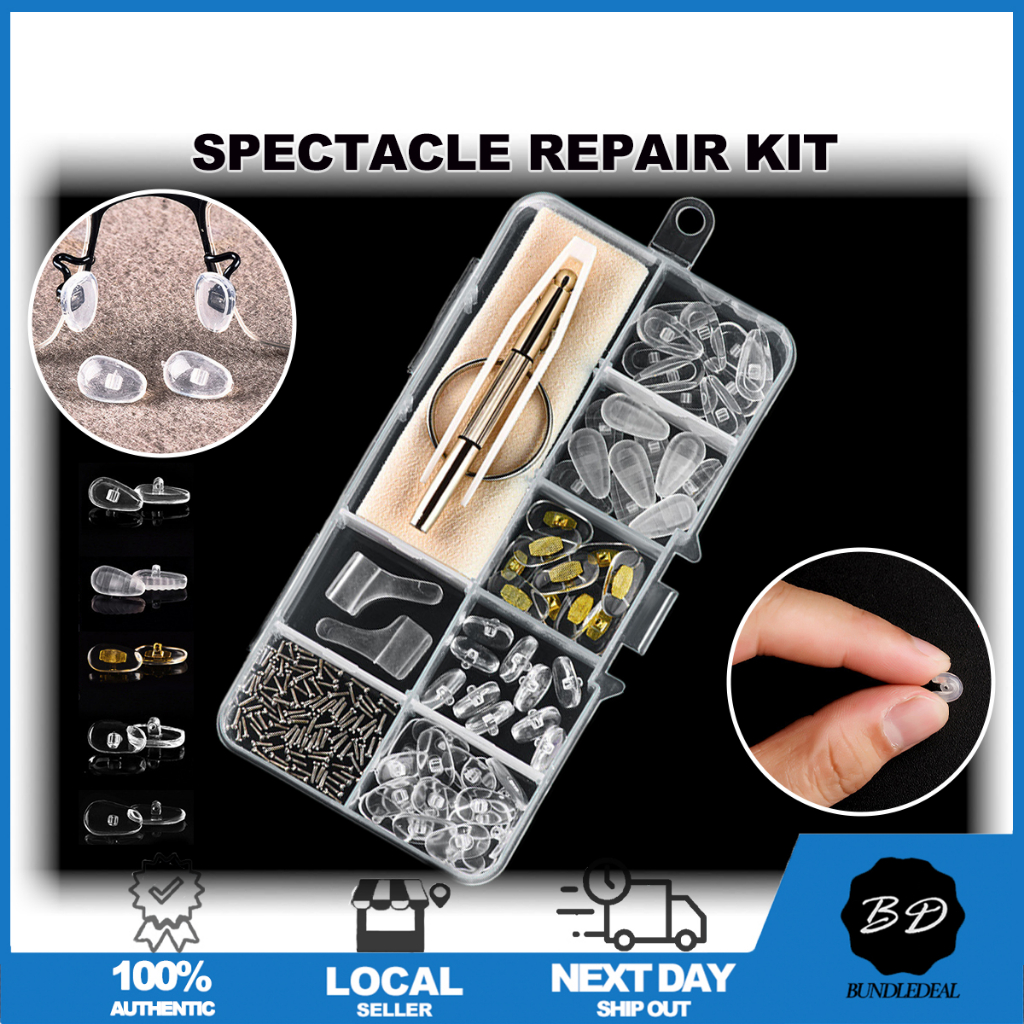🚀[SG] Spectacle Repair Kit/ Silicone Nose Pads Set/ Multifunctional