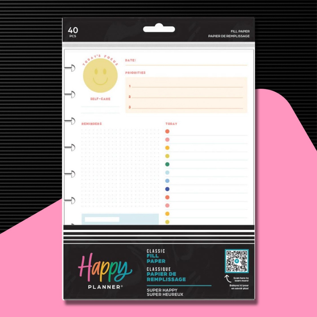 Classic Happy Planner Paper Insert Super Happy (Dashboard) Shopee