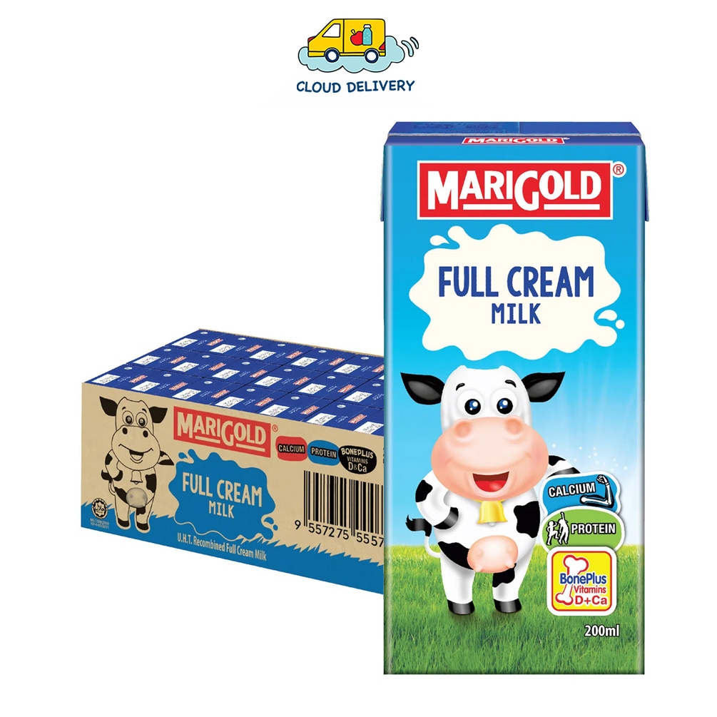 Marigold UHT Milk Full Cream (24 x 200ml) Shopee Singapore