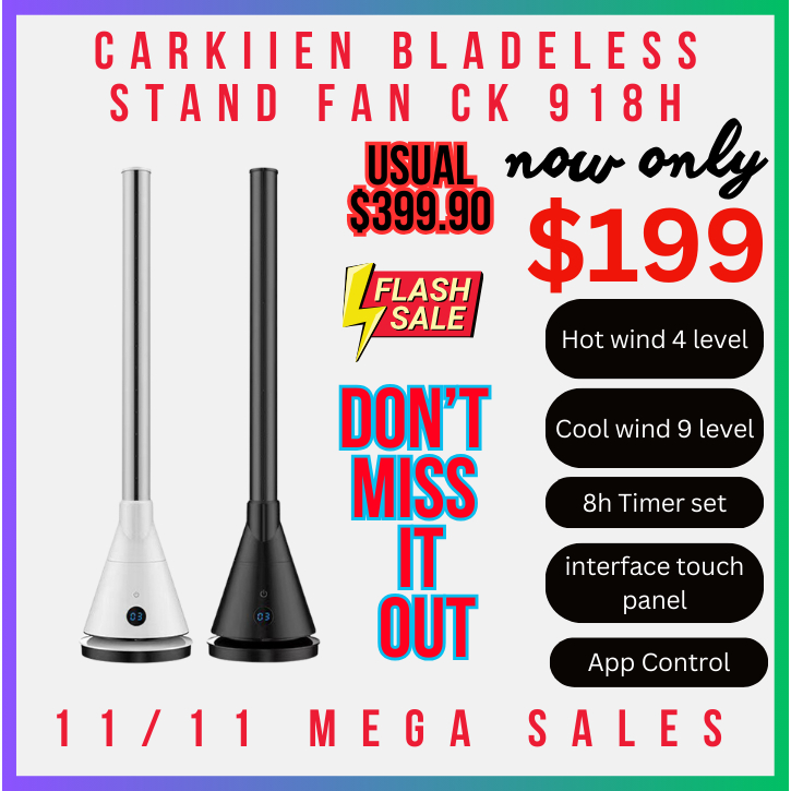 Bladeless sales pedestal fan