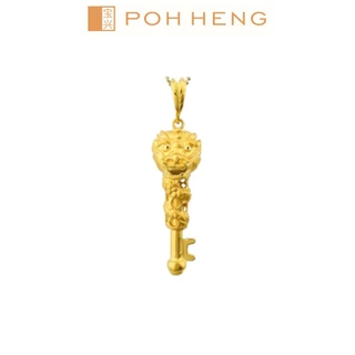 Poh Heng Jewellery 22K Dragon Key Pendant in Yellow Gold [Price By Weight]