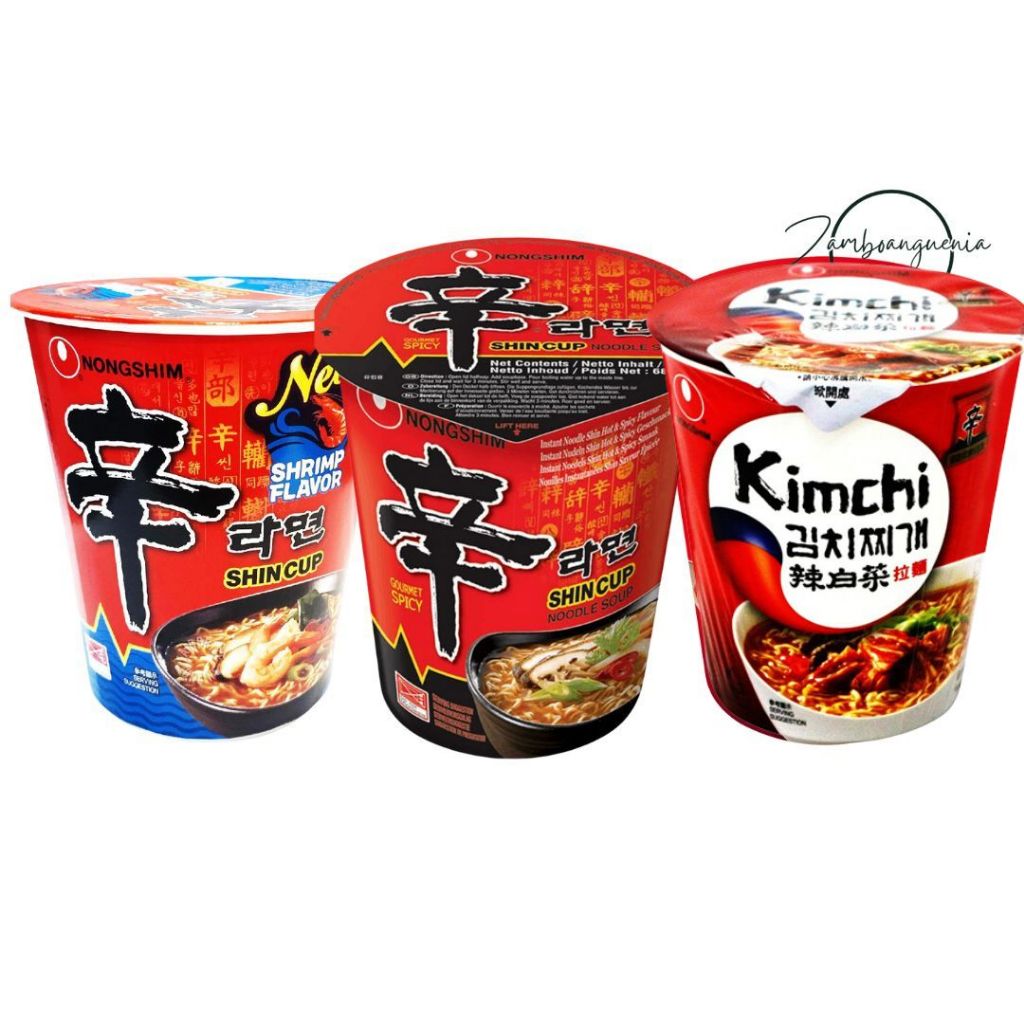 NONGSHIM Ramyun Cup Noodles (Shin Ramyun | Ramyun Shrimp Flavor ...