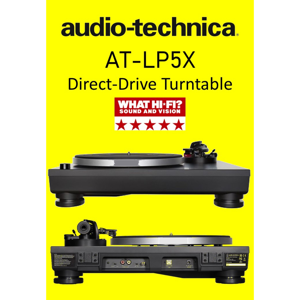 AudioTechnica ATLP5X Fully Manual Direct Drive Turntable Shopee Singapore
