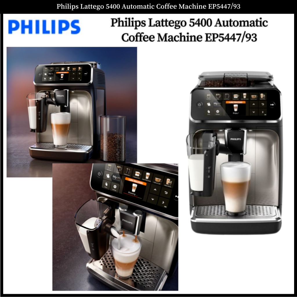Philips Lattego 5400 Automatic Coffee Machine EP5447/93 Shopee Singapore