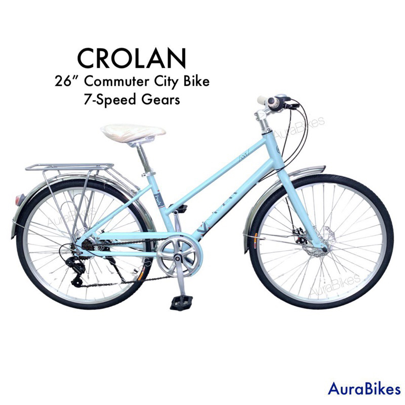 CROLAN Commuter City Bike 26 Low Frame Bicycle Shopee Singapore