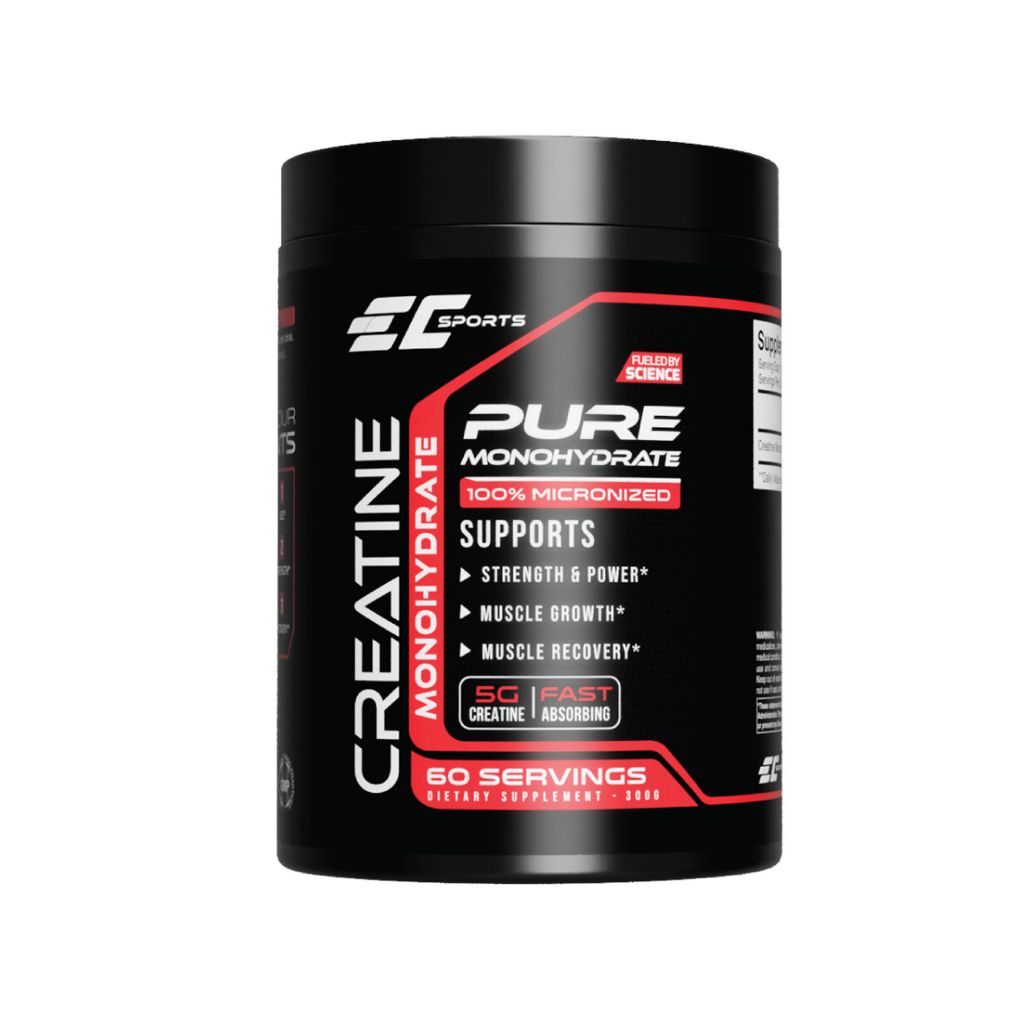 EC Sports Creatine Monohydrate Unflavoured 60 Servings 300g | Shopee ...