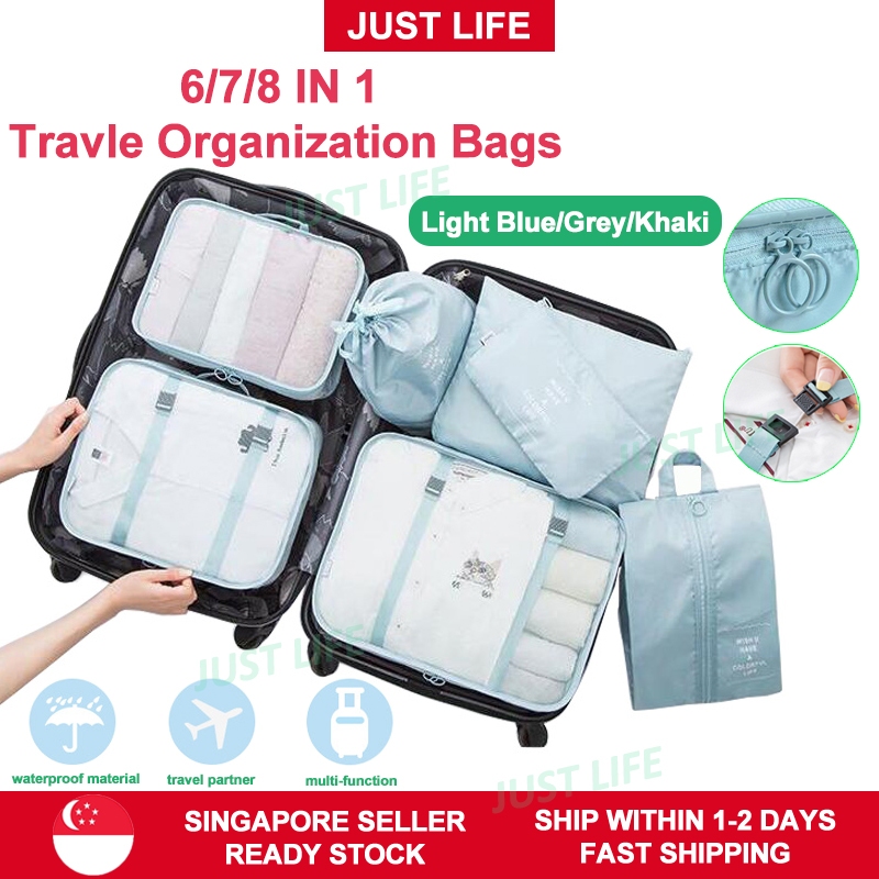 4pcs Travel Organizer Set Nylon Portable Travel Storage Bag, Multifunction  Clothing Packing Bag Landry Pouch for Luggage Travel Home Packing Cubes  Clothes Storage Clothes Organizer Travel Bag Set With Shoe Bag Toiletry