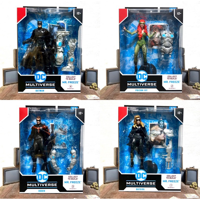Mcfarlane Toys DC Multiverse Batman, Robin, Poison Ivy, Batgirl, Mr