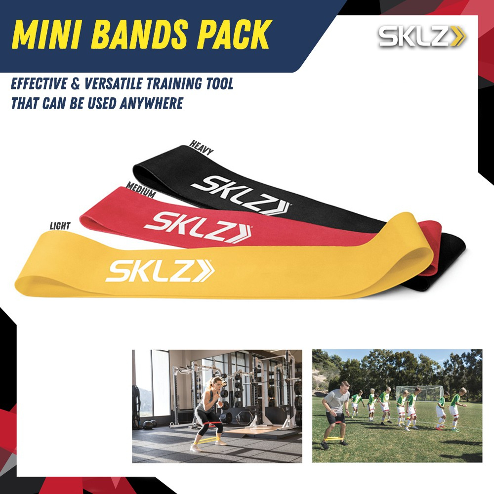 SKLZ Mini Bands Pack Exercise Resistance Band Gym and Fitness Accessories Shipment From Singapore Shopee Singapore