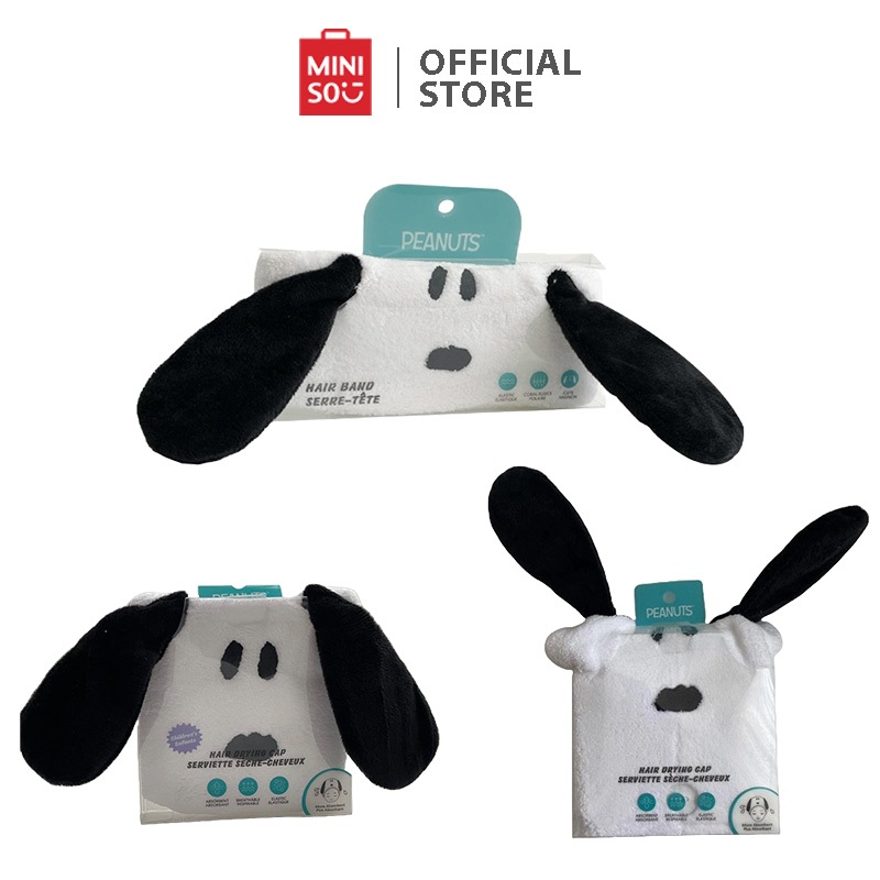 MINISO Snoopy Summer Travel Collection (Headband/Hair Drying Caps