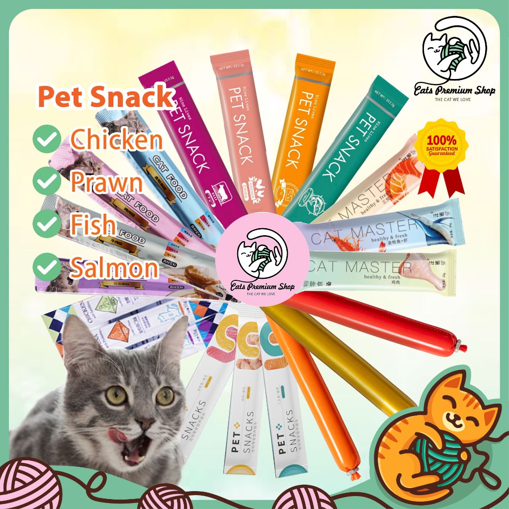 50pcs FREE 10 High Vitamin Cat Snack/Cat Food/Cat Treats/Various Brand
