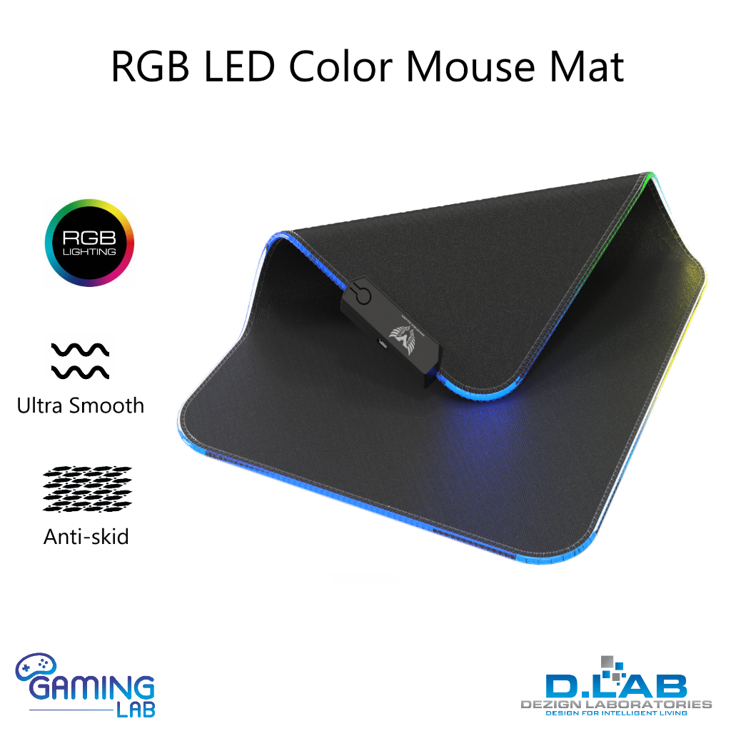 RGB LED Color Mouse Mat (TG7246) | Shopee Singapore