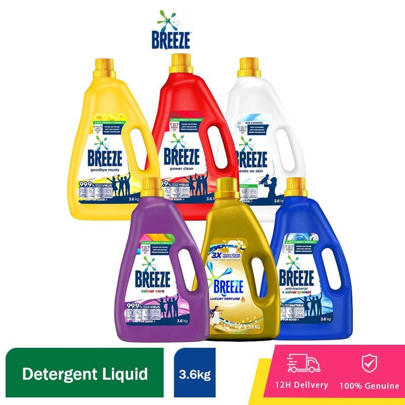 Breeze Liquid Detergent 3.6kg [Min4] Shopee Singapore