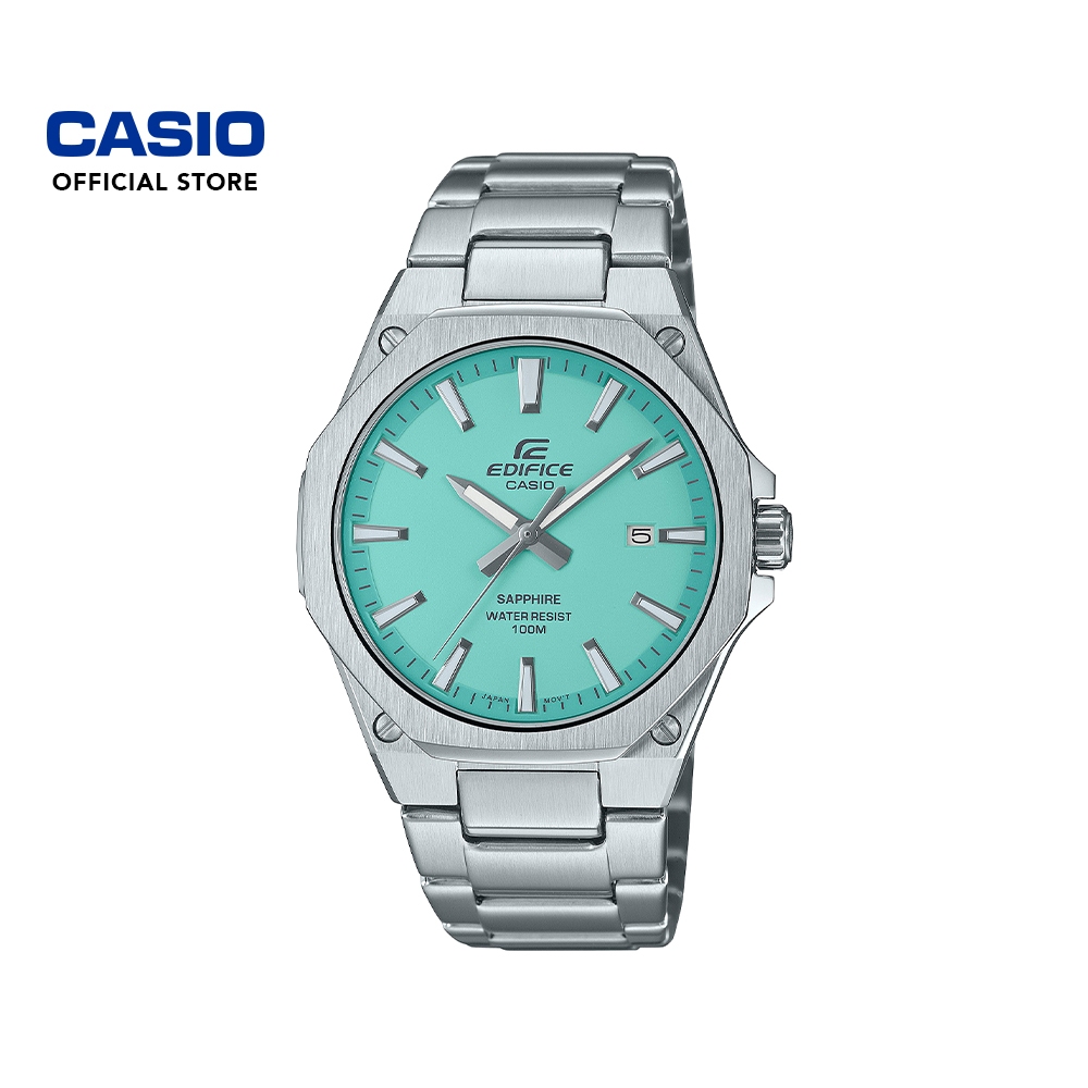 CASIO EDIFICE SLIM Sapphire Crystal EFR-S108D Men's 3-Hands Analog ...