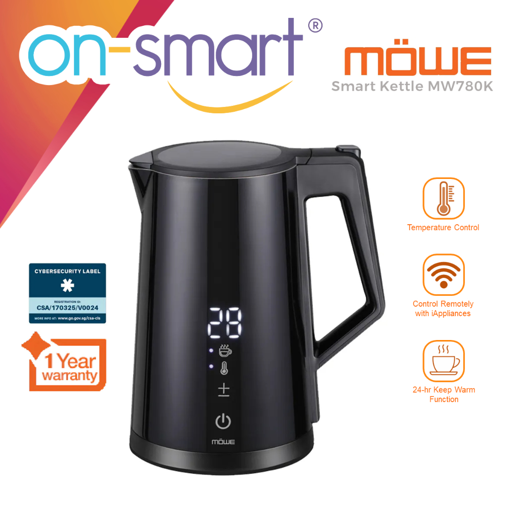 MOWE Möwe Smart Kettle with Temperature Control MW780K | Mini Travel ...