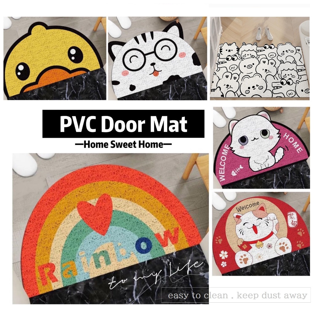 PVC Door Mat Entrance Floor Mat Dust Removal Coil Mat HDB BTO Floor