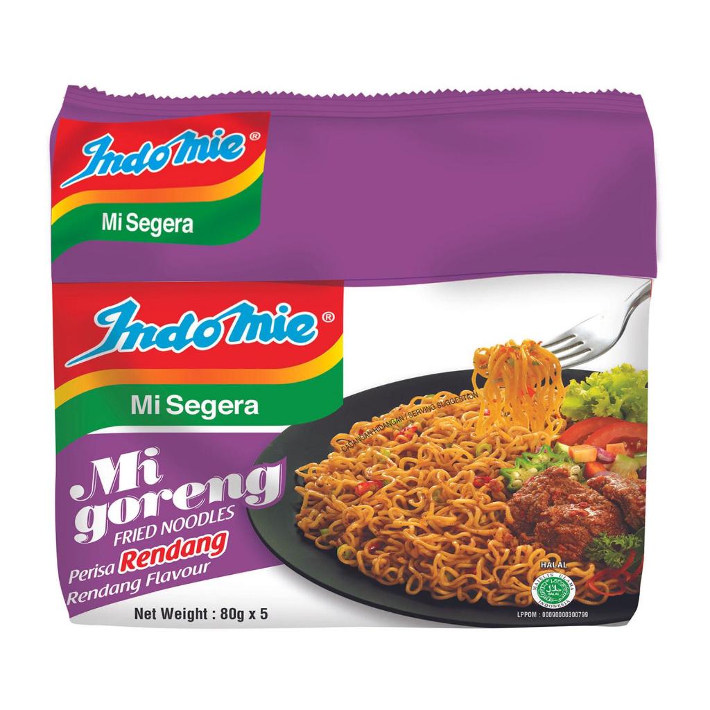 Indomie Mi Goreng Rendang Instant Noodle (5 x 80g) | Shopee Singapore