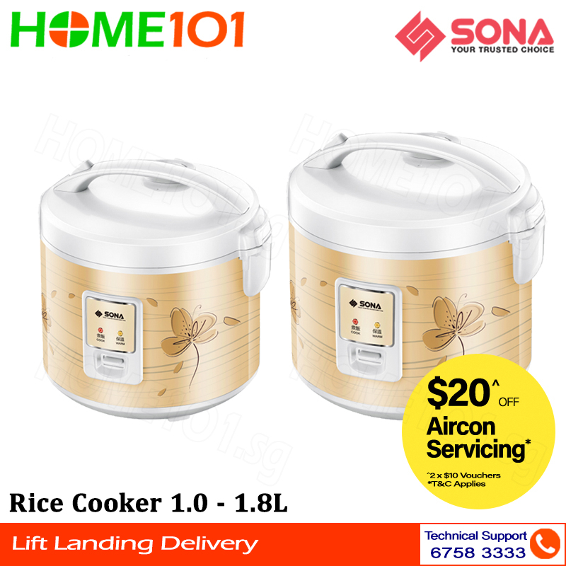 Sona Rice Cooker 1.0L 1.8L [SRC 2603] [SRC 2601] Shopee Singapore