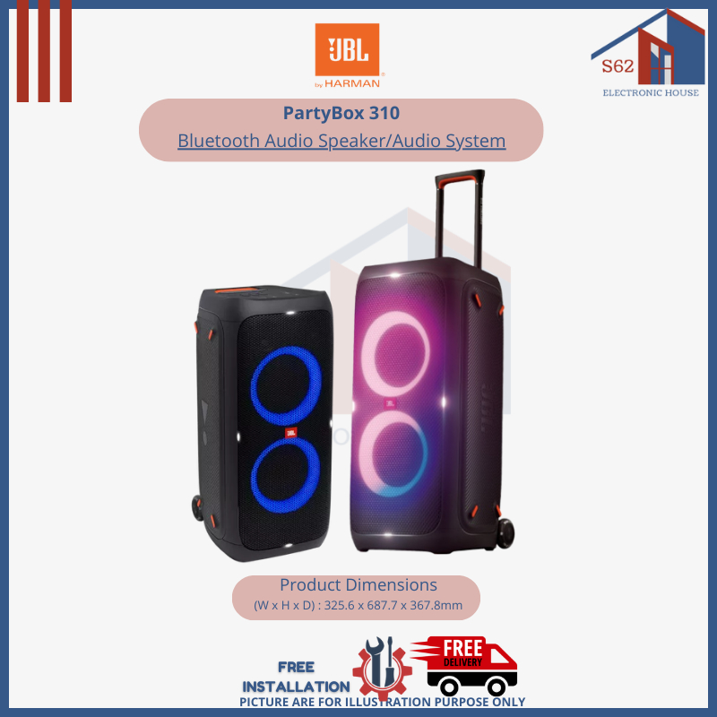 JBL PartyBox 310 Portable Bluetooth Speaker JBLPARTYBOX310AM B&H