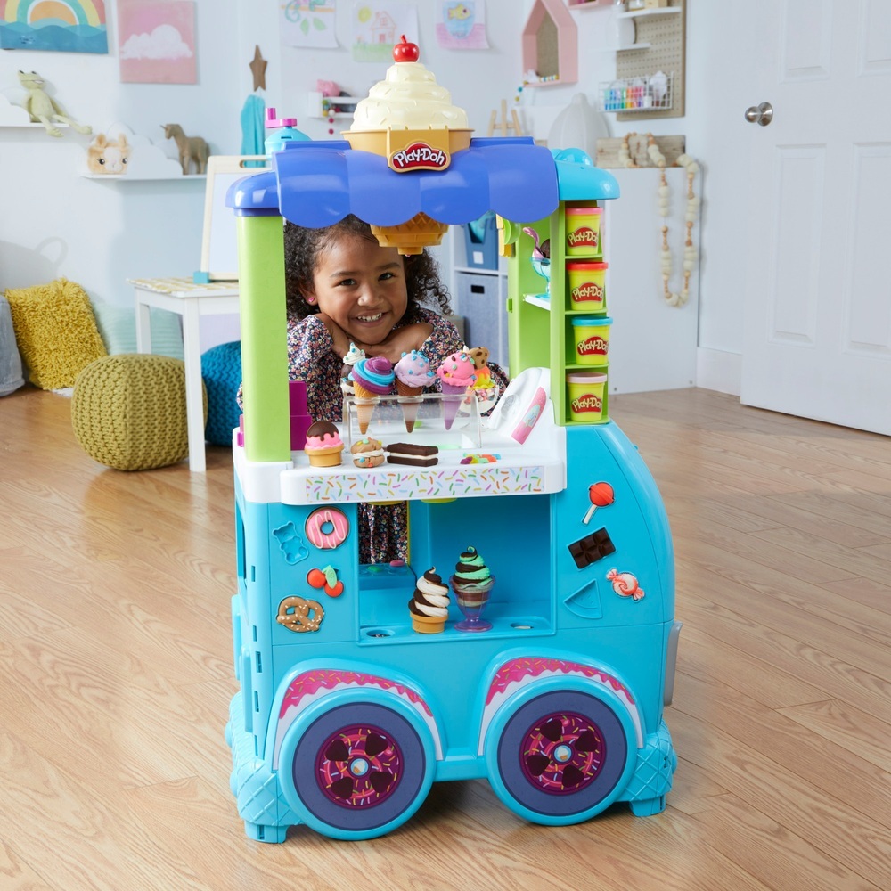 Play-Doh Kitchen Creations Ultimate Ice Cream Truck Playset, Jumbo ...