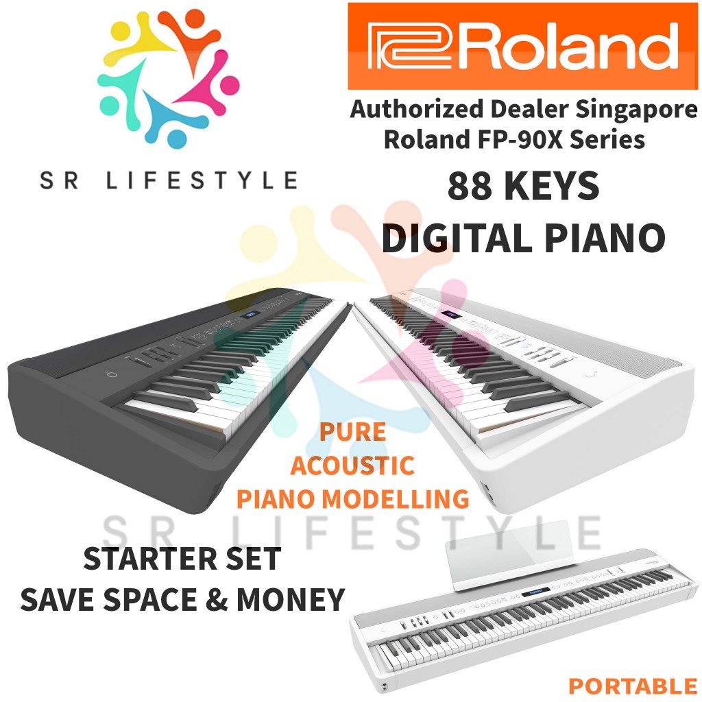 FLAGSHIP Roland FP90X Digital Piano (Wooden Keys) PHA50 hybrid