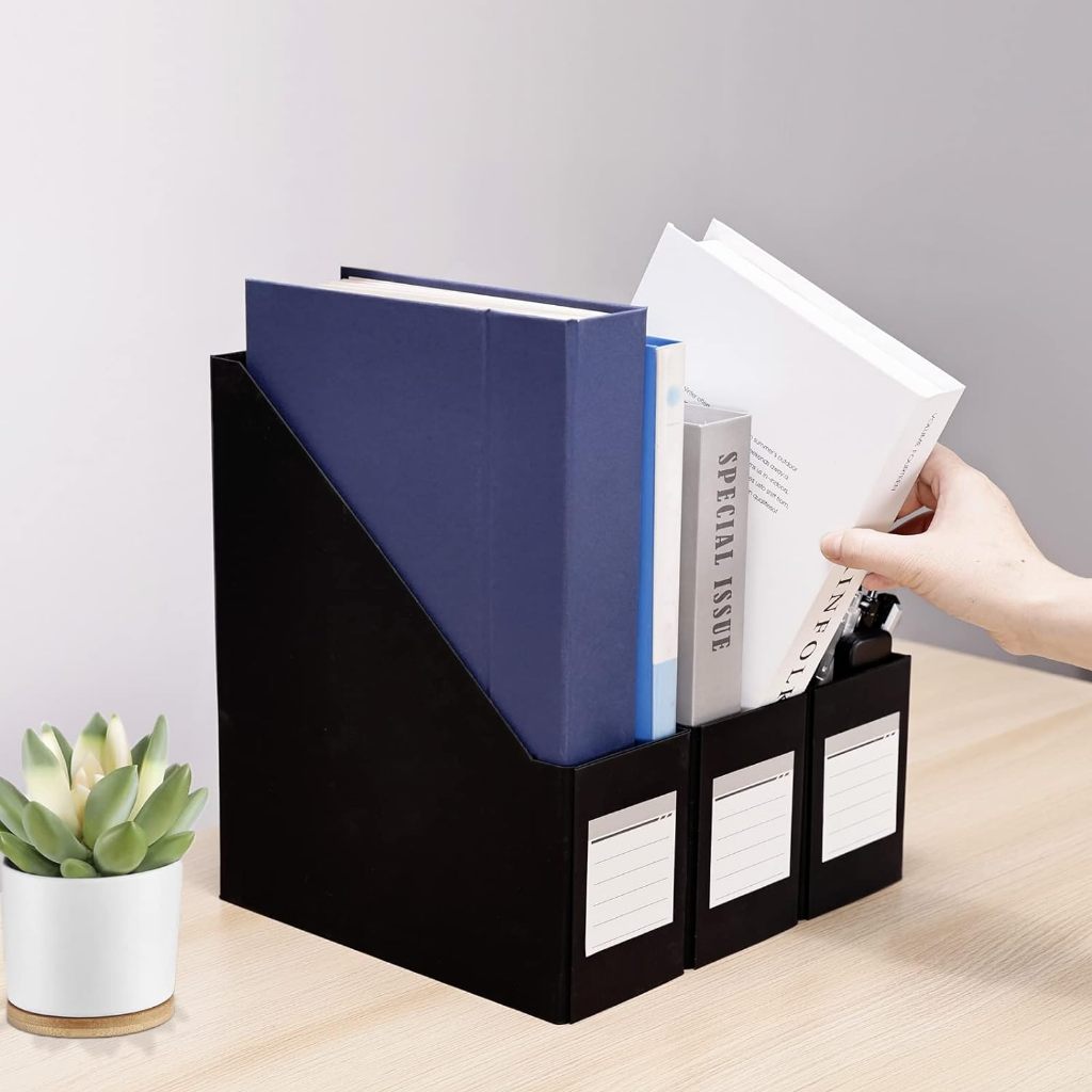 Magazine Holder PVC Type / Desk File Organizer | Shopee Singapore