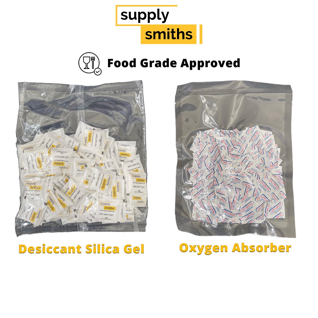 Supply Smiths Oxygen Absorber and Desiccant Silica Gel for Food 100pcs