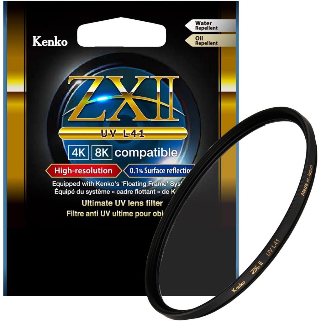 Kenko Lens Protection Filter ZXII UVL41 for Protection, 0.1% Surface ...