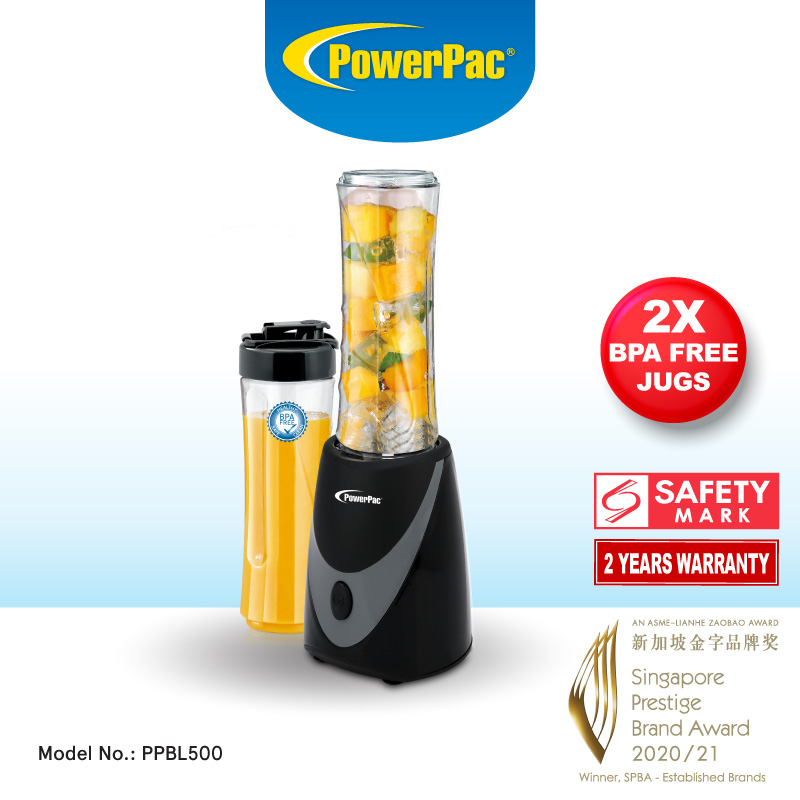 PowerPac Juice Blender Personal with 2X BPA Free Jugs (PPBL500