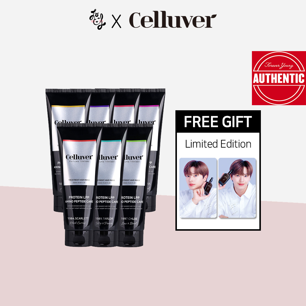 Celluver Gift Yook Sungjae Photocard 2pcs+Protein LPP Perfume Treatment ...