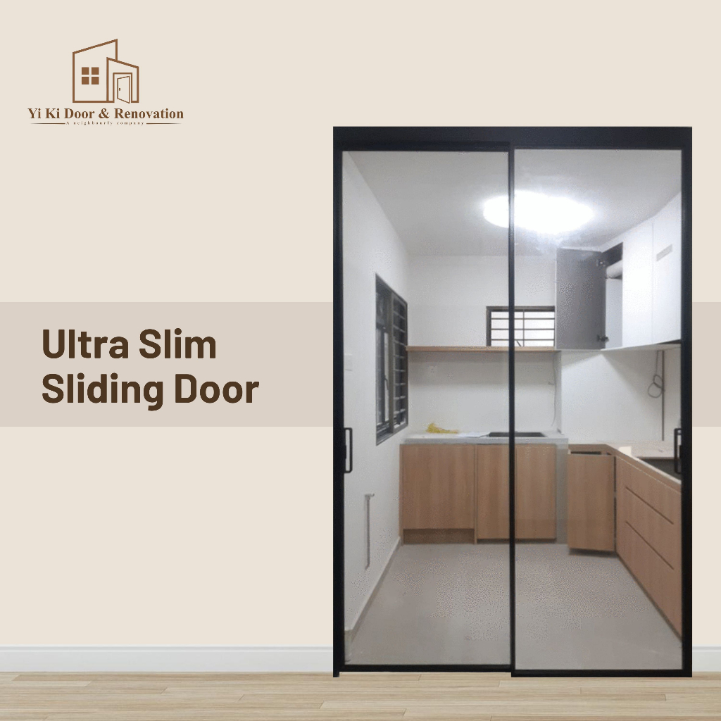 Ultra Slim Sliding Door (Direct from factory Sliding Door for HDB