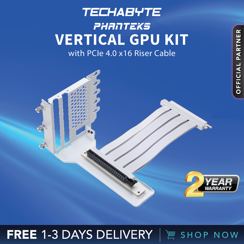 Phanteks Vertical GPU bracket with PCIe 4.0 x16 Riser Cable Shopee