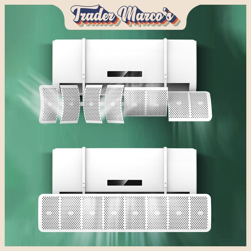 [SG Seller] Air Conditioner Wind Deflector/Air baffle/anti direct blowing/cold air outlet baffle/8 Leaf Adjustable