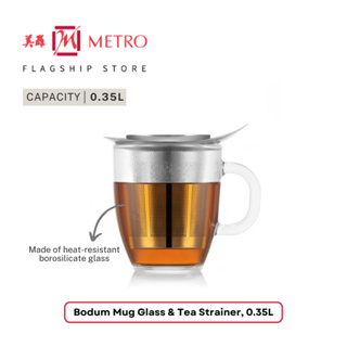 Bodum Bistro 6 Pcs Coffee Mug, 0.35 L, 10 oz Transparent
