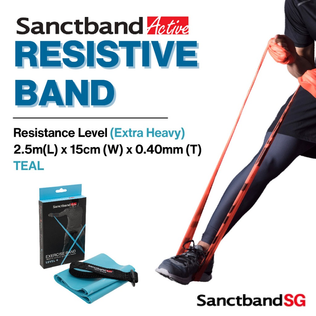 Sanctband Active Resistance Band 2.5m Length Resistive Band Extra Heavy
