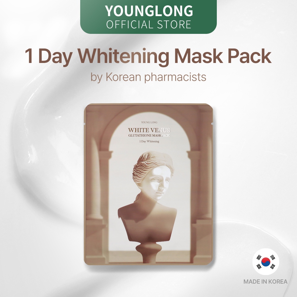 YOUNGLONG Premium White Venus Glutathione Mask Pack 1 Day